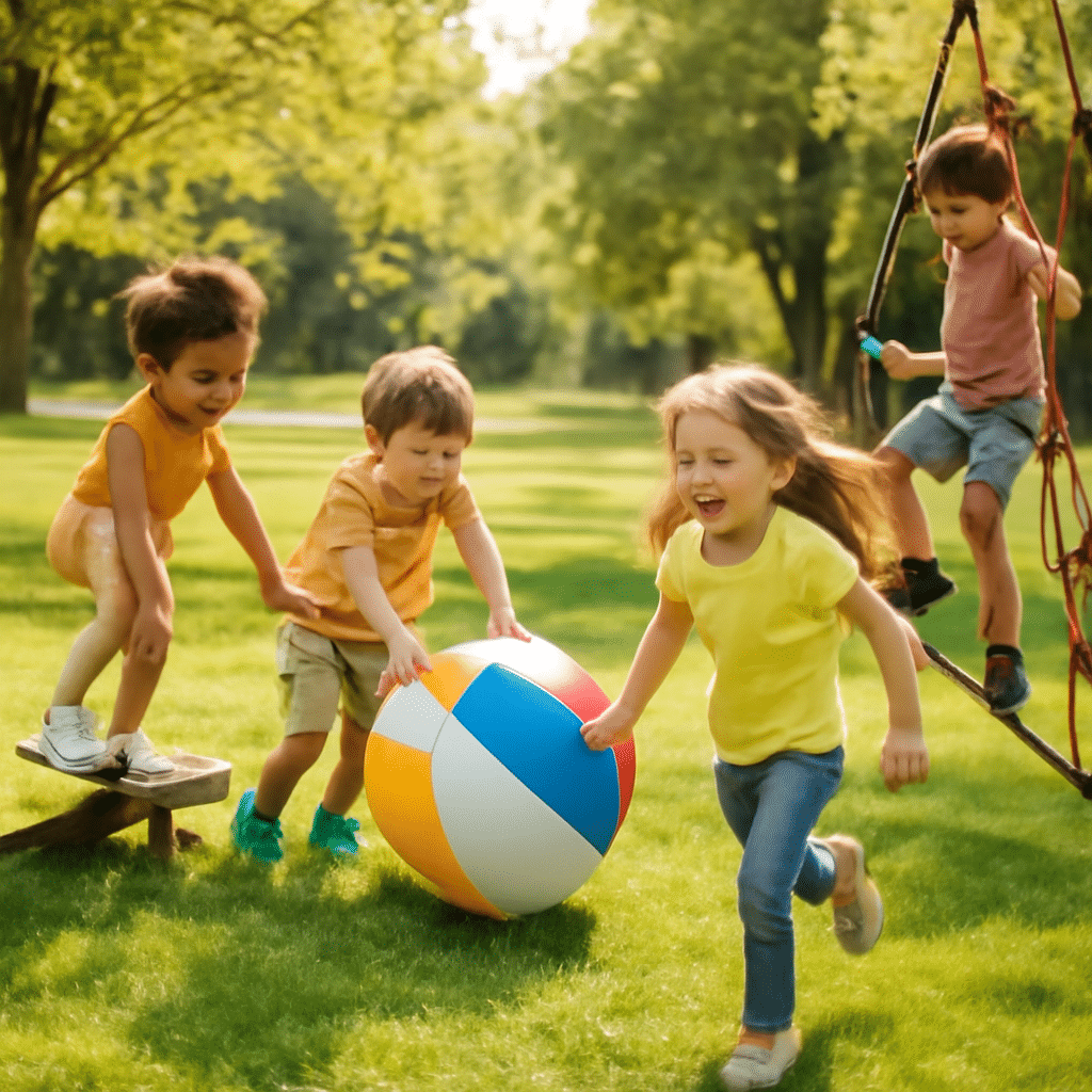 Importancia de los juegos al aire libre para niños